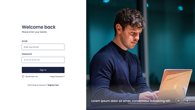 Desktop Login Page Design By IT Path Solutions branding create account design graphic design homepage illustration itpathsolutions landing page login login form login page login page design refister sign up ui ux web design web pafe website website design