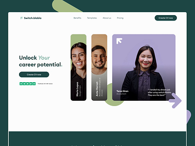 CV Maker - Landing Page Animation animation cv cv maker green hover interaction landing page orange purple responsive scroll scroll animation ui ui animation web animation web design website