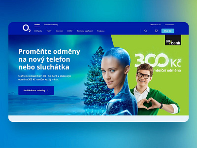 O2 Christmas - Landing page Design airbank animation christmas design llanding page microsite o2 rewards ui ux webdesign website