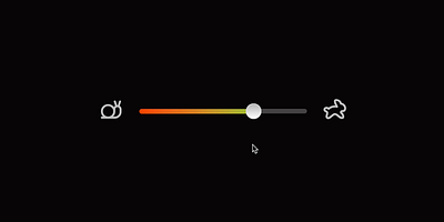Range Slider w/ animated icons ✨ animation css design html icon interface micro interaction motion motion graphics range slider ui user ux