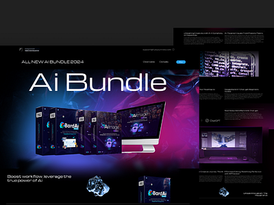 Ai Digital Creator Bundle animation branding design digital creator funnel futuristic graphic design illustration neon photographer sales funnel ui web design website