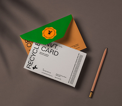 Free Recycled Branding Psd Invitation Card Mockup branding mockup envelope mockup invitation mockup stationery mockup