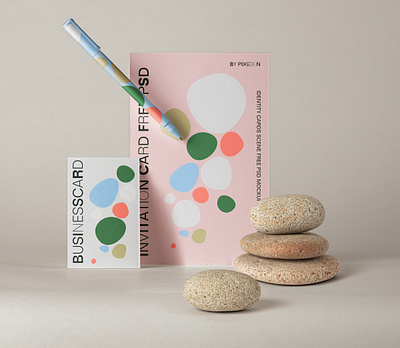 Free Identity Branding Paper Psd Cards Mockup branding mockup card mockup paper mockup stationary mockup