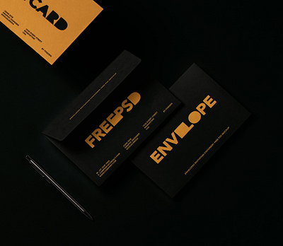 Free Invitation Stationery Envelope Psd Mockup branding mockup design mockup stationary mockup