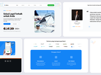 Libera - Legal Company branding company figma legal ppt presentation saas website template ui design ui ux uiux web design website