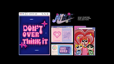 2024 Poster & Artwork Collection 3d art 3d poster 90s ad posters adobe illustrator digitalart dribbble dribbble weekly challenge graphic design illustration movie posters nostalgia playful poster poster collection rebound rebound shot retro typography weekly warmup