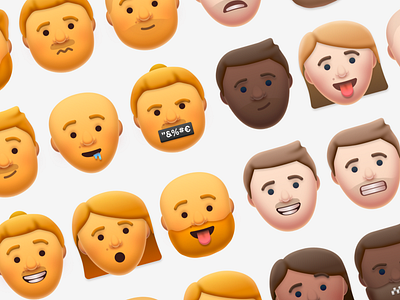 more emojis avatars design emoji emojis icon illustration light shadows