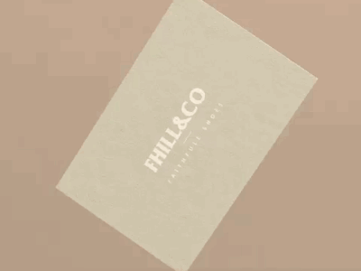 Fhill&Co Business Cards brand identity branding business cards corporate identity design e commerce ecommerce logo minimalistic online shop shoes simple visual identity
