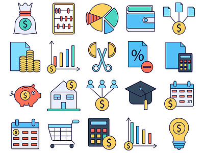 Budget Vector Free Icon Set budget free freebie graphics icons typography vector