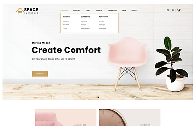 Space - The Furniture Shop OpenCart Template $72 furniture shop furniture store furniture template opencart webdesign webdevelopment website websites
