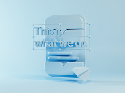 Editing - Clay 3d airplane blender blue c4d clay concept cycles design editing gmail google illustration mail mailchimp newsletter octane paper render typography