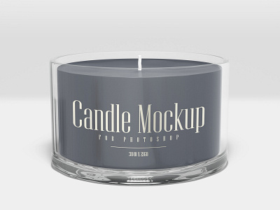 Candle Glass Jar Mockup candle glass jar mockup photoshop