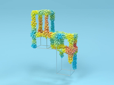 4 - 36 days of type 2020 2020 36daysoftype 3d c4d cinema4d illustration lettering octane render typography