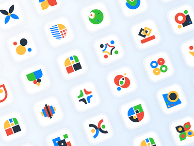 Design Glossary Icon Set for FlowMapp abstract icons colorful design glossary figma filled glossary icondesign iconography icons minimalism ui webdesign