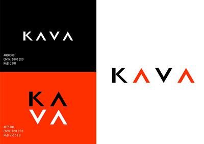 KAVA. LOGO. COLOR PALETTE branding design graphic design logo