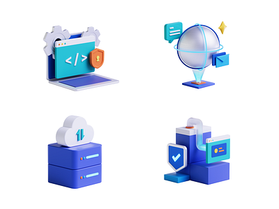 Linkkify 3D icons 3d 3d icons 3d illustration branding c4d cinema 4d design illustration octane render ui