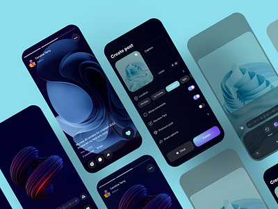 📷 Social creation post 3d concept creation post creator edit photo editor full view gallery image editing interface minimal mobile mobile app photo app photo editor photography social app ui ux