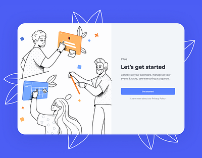 Calendars App / Illustration Design System Project animation app branding calendar character design design system desktop digital illustration image ios login flow macos onboarding productivity readdle ui ux vector