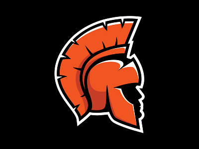 Trojans aggressive bold branding clean greek hoplite illustration logo mascot spartan sports logo stoic trojan