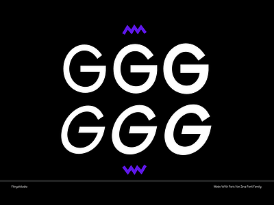 Letter G "6" style of "Paris Van Java" advertisements branding design elegant font graphic design illustration invitation label letter logo poster sans serif tittle typeface typography ui vector
