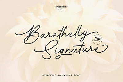 Barethelly Signature - Handwritten Font branding design font fonts logo logo type typography ui