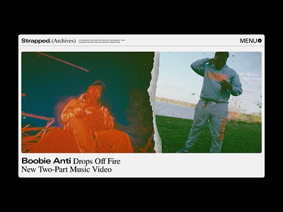 Strapped.Archives clean culture layout lifestyle music typography website whitespace