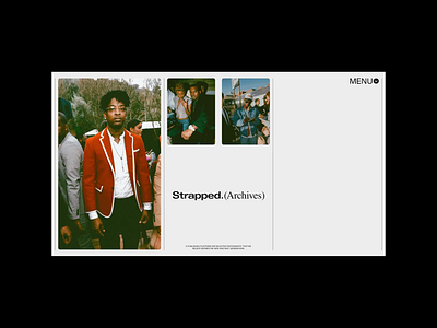 Strapped.Archives culture grid layout music typography web website