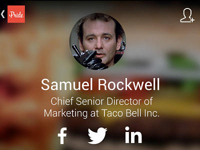 User profile android poundsign ui