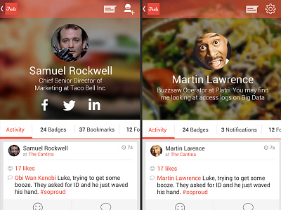 User Profile Rebound android kitkat poundsign ui user interface ux