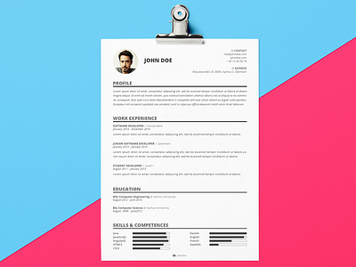 Resume Template | Freebie PSD elegant freebie photoshop psd resume template