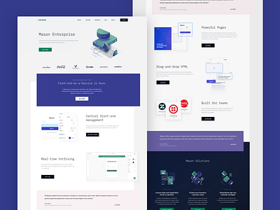 Mason Enterprise collaboration design tool developer tool landing page web app