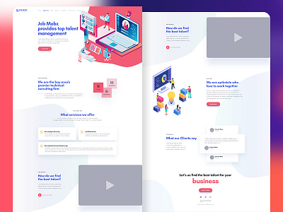 Modern Landing Page Design landing page modern landing page modern website onepage landpage orange
