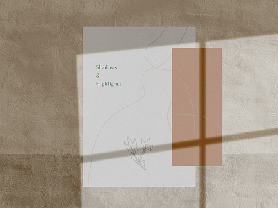 Beauty & Passion Shadows & Highlights Mockup Scene Creator design highlights minimal mockups scene creator shadows stationery