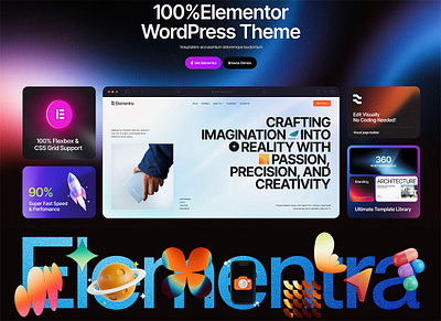 Elementra - 100% Elementor WordPress Theme blog business design illustration ui web design webdesign wordpress wordpress theme wordpress themes