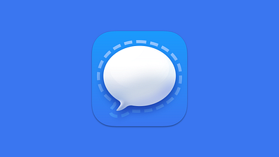 Signal MacOS Replacement Icon app apple application big sur branding chat chat app dock icon mac macos mavericks messenger replacement sonoma