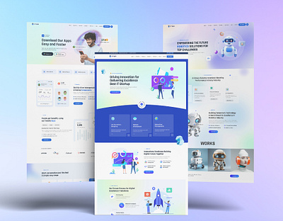 New Website Design & Web Development WordPress Theme ai design branding business company custom design custom website custom wordpress design graphic design illustration new design technology template theme top theme trending design ui uiux design web development wordpress