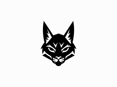 Modern Lynx Logo animal branding cat design geometric icon identity logo lynx mark minimalist modern nature sports symbol vector wild