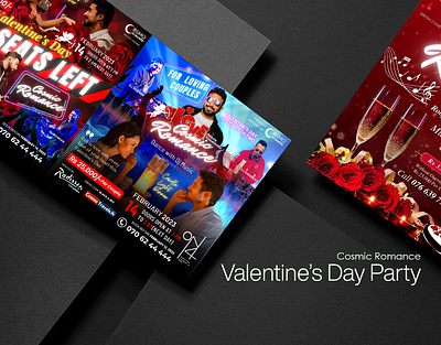 Valentine's Day Social Media Campaign | Cosmo Travels Events even campaing facebook campaign graphic design meta ads social media campaign valentine