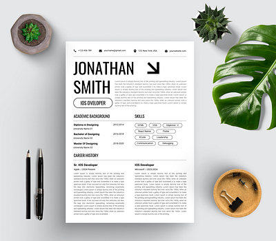 Resume / CV Template branding canva template cover letter curriculum vitae cv cv design cv template graphic design modern resume professional resume resume resume design resume template