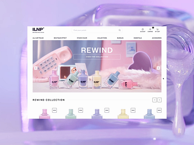 ILNP Ecommerce animation beauty care ecommerce platform product shop shopping ui uiux web