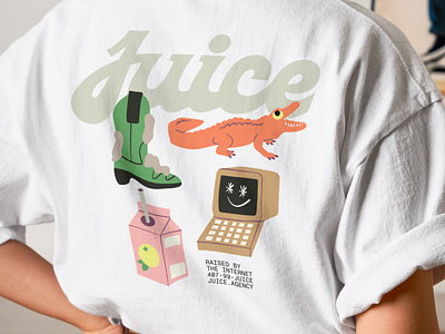 T-shirt design - Juice badge branding design graphic design graphic tee illustration logo shirt t shirt tee design tee shirt tee shirt designer tshirt tshirt design typography ui ux vector