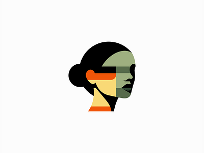 Abstract Woman Portrait Logo abstract beauty branding design emblem face fashion girl icon identity illustration logo mark portrait symbol vector woman