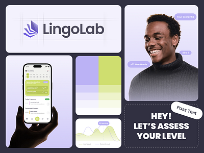 LingoLab – Branding for English Learning brand design brand identity branding concept education learning logo platform study visual identity