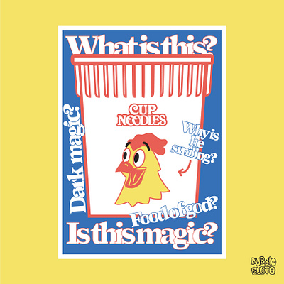 Cup Noodles illustration graphic design illustration typography