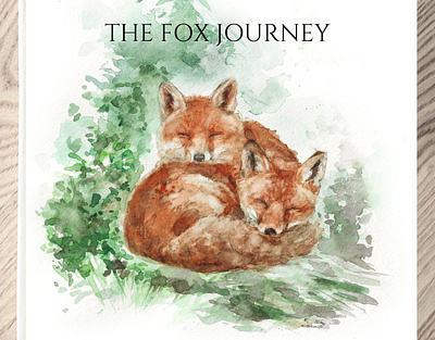 The Fox Journey Children 's Book Illustration animal childrens book fox illustration little fox traditional art watercolor wildlife woodland