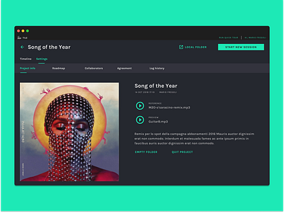 Cloud Music Collaboration Platform product design