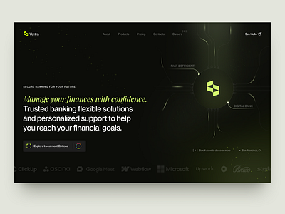 UI/UX for Digital Banking - Ventra creative website design graphic design homepage design interface modern website design platform product product design service startup ui uiux ux web web app design web platform website website design ideas website ui design