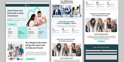 Landing Page Design web