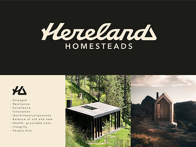 Hereland _logotype branding calligraphy custom eco flow idenity innovation lettering logo premium properties script slowlife solid sustainable type unique usa wordmark