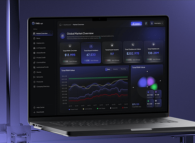 Real world asset dashboard asset management blockchain crypto dashboard cryptocurrency digital finance rwa rwa dashboard tokenization web design web3